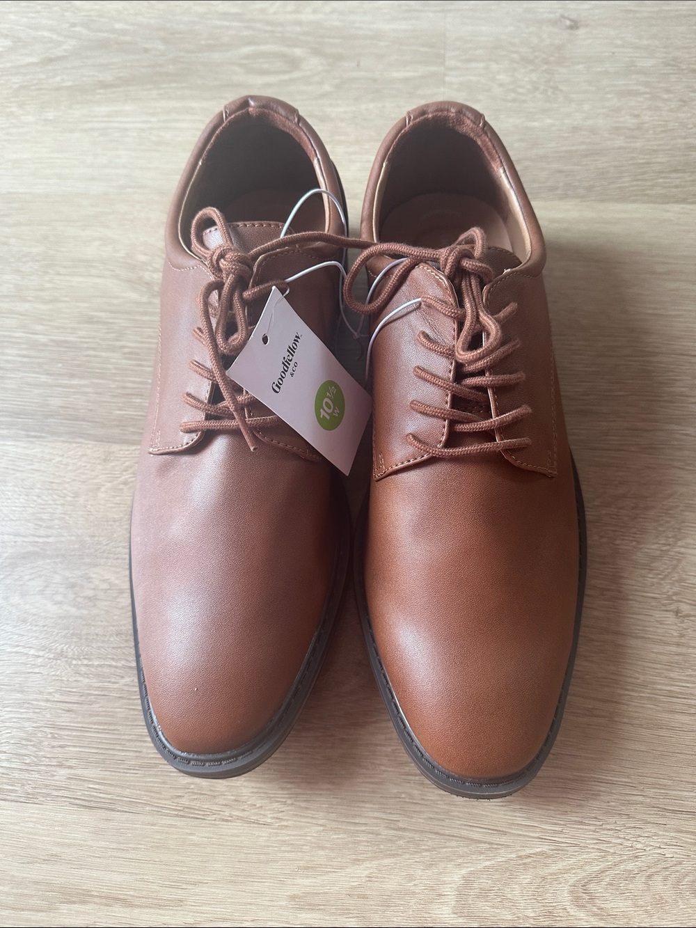 Goodfellow & Co Cognac Brown Derby Lace-Up Shoes